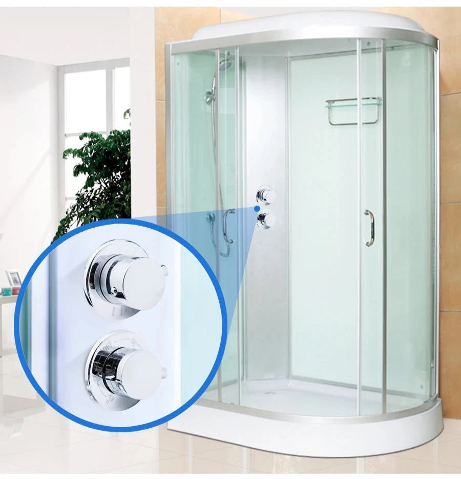 Mitigeur Thermostatique pour Cabine De Douche 2 Fonctions 14,5 cm installé