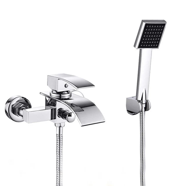 Mitigeur Bain Douche Mecanique Chrome fond blanc