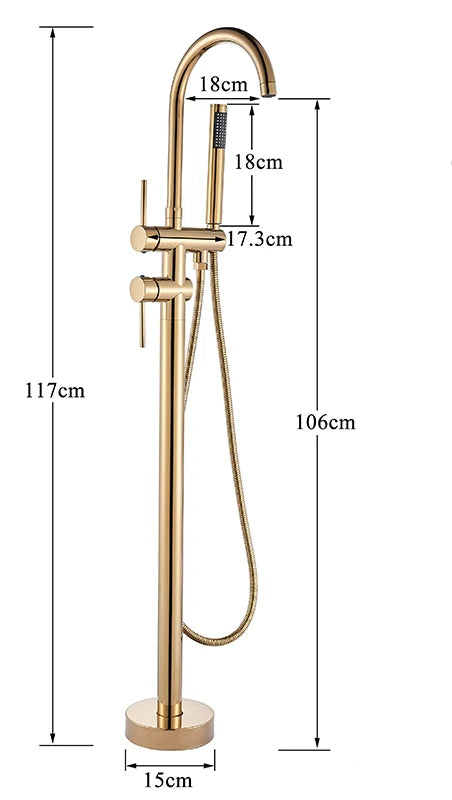 Mitigeur Cascade pour Baignoire Ilot dimension