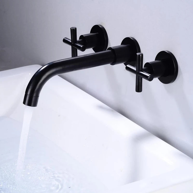 Mitigeur Cascade pour Baignoire Noir minimaliste