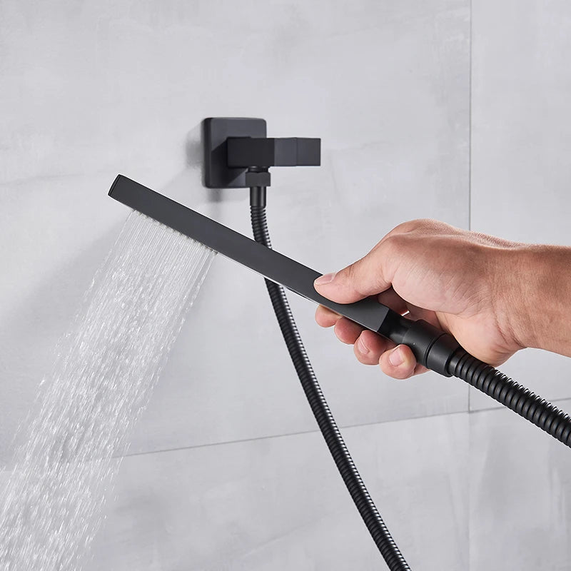 Mitigeur De Douche Italienne Noire douchette utilisation