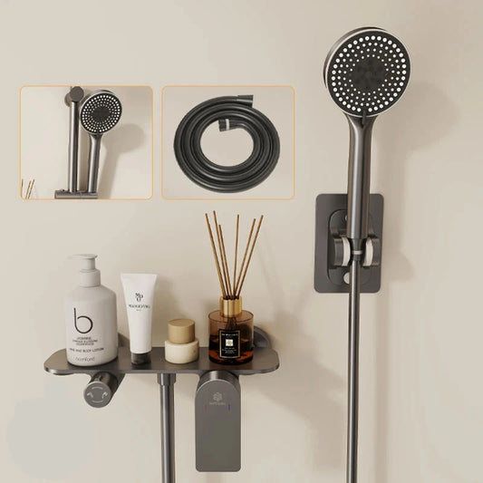 Mitigeur de douche mécanique Gris Anthracite moderne