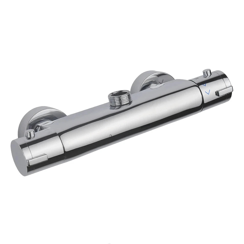 Mitigeur de douche thermostatique chromé élégant