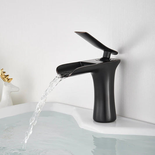 Mitigeur Lavabo Cascade Noir design