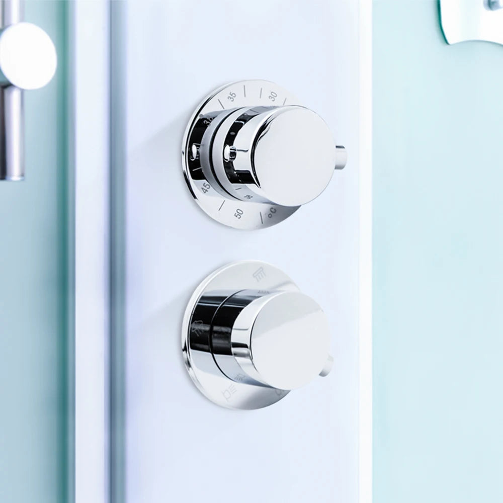 Mitigeur de Cabine De Douche Thermostatique 3 voies 14,5 cm design
