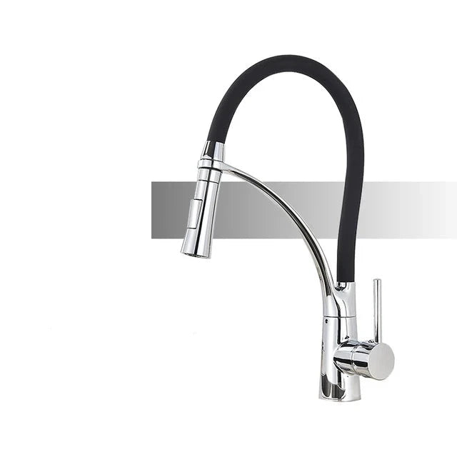 Mitigeur de Cuisine avec Douchette et Orientable Fond Blanc