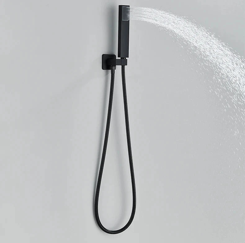 Mitigeur de Douche Italienne Thermostatique Noir douchette