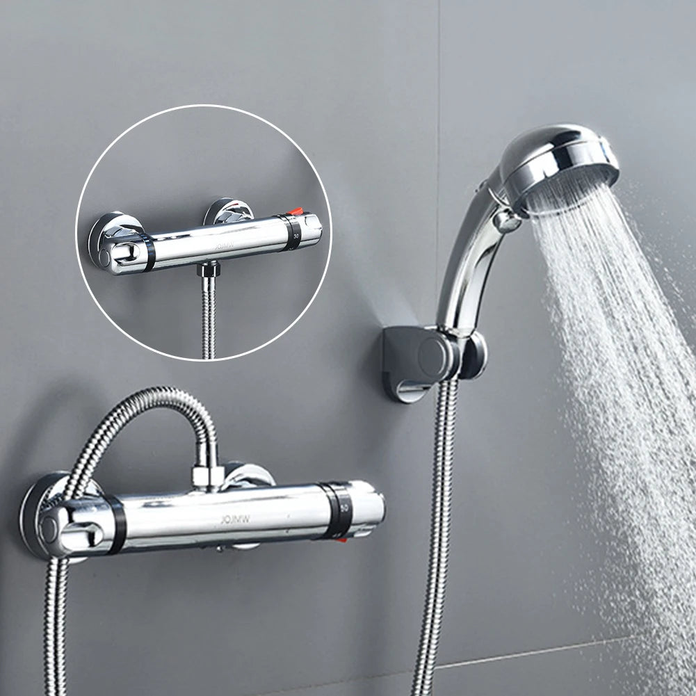 Mitigeur de Douche Thermostatique 150 mm Sortie Basse exemple de montage