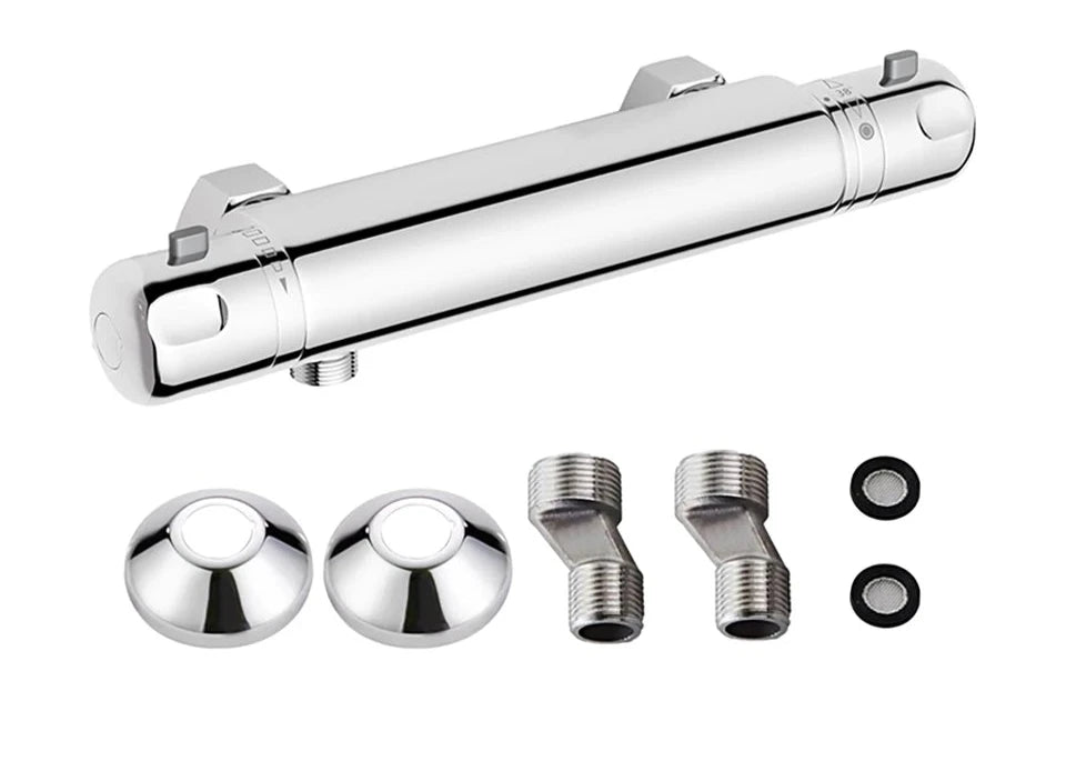 Mitigeur de Douche Thermostatique 1 sortie avec Entraxe de 150mm package complet
