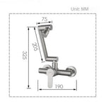 Robinet Mitigeur Mural de Cuisine avec Entraxe de 150 mm - Vignette | Votre Mitigeur